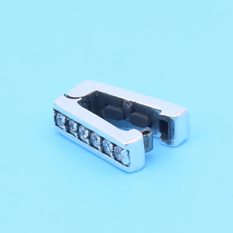 pdl316-SILVER 925 пробы Серебряный вечный Искрящийся зажим подвески, подходит для оригинального Pandora браслет reflexions, подарок для DIY ювелирных бусин - Цвет: pdl316-SILVER