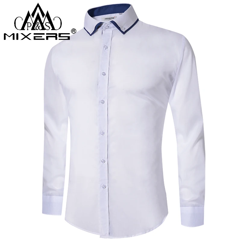 New Design 2018 Casual Shirt Men Long Sleeve Slim Fit Men's Casual Button-Down Shirt Formal Dress Shirts Male Clothing Camisa 