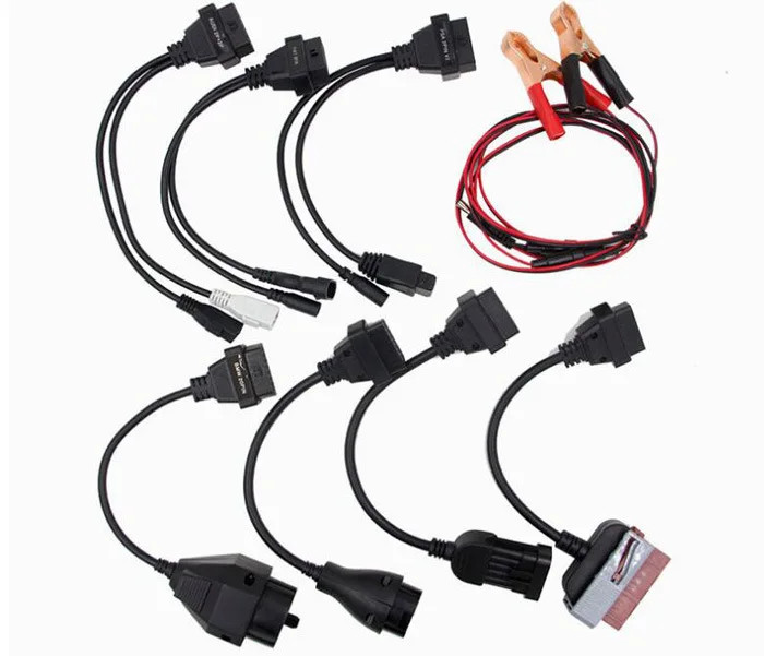 VD DS150E CDP 8pcs Full Set Car Cables+ 8pcs Truck Cables for Tcs Cdp Pro Plus/MVD/WOW/Kess Auto Cable for Delphis for Autocoms