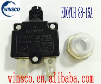 

10PCS/LOT 15A Waterproof cap 100% NEW KUOYUH CIRCUIT BREAKER 88 SERIES 15A