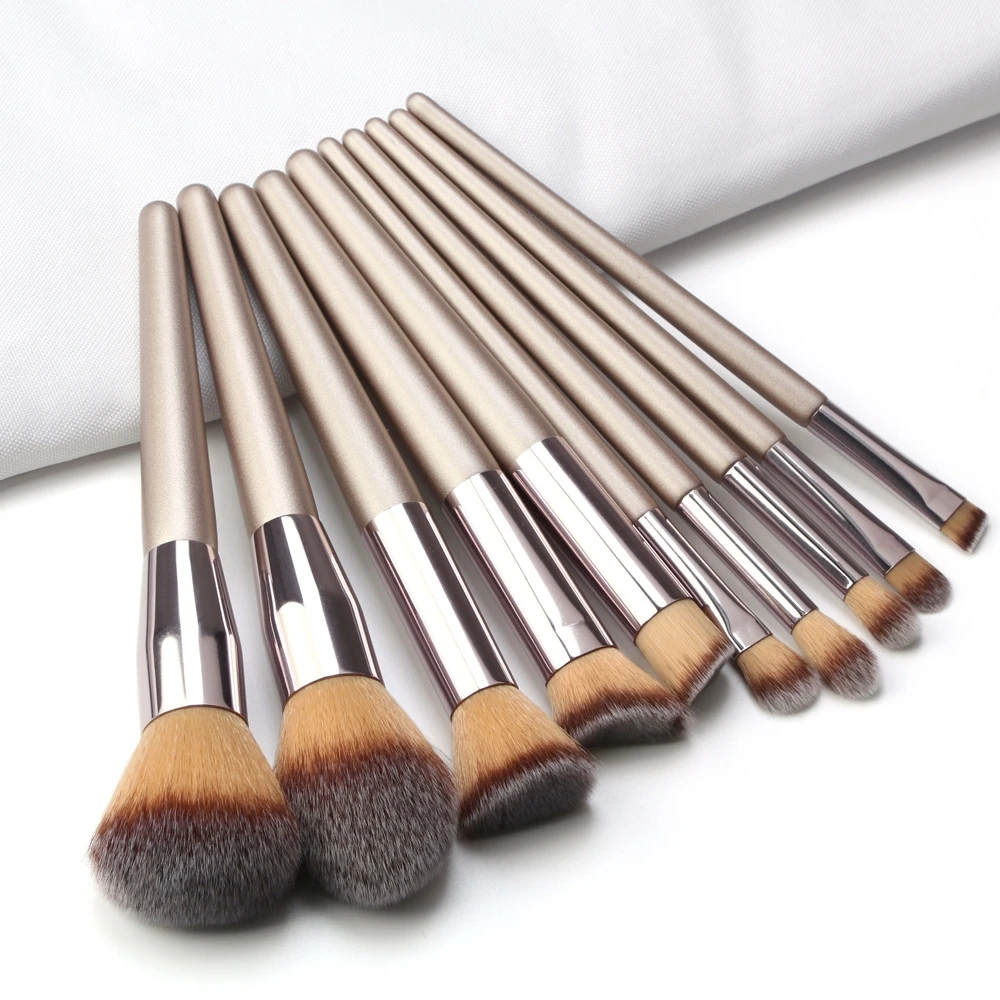 

10 pcs Makeup Brushes Sets Powder Blash Eyeshadow LIp Cosmetics Beauty Tools