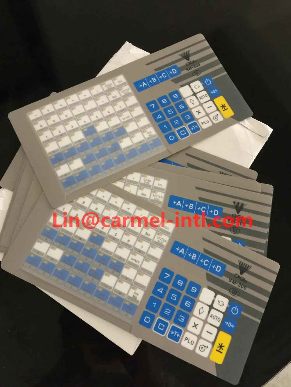 

Оригинальная и новая (английская версия) клавиатура пленка для digi sm300 весы для продажи в розницу/25 шт.