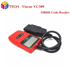 OBD2 сканирующий инструмент Viecar VC309 OBDII/EOBD считыватель кодов работает со всеми совместимыми с OBDII транспортными средствами Поддержка