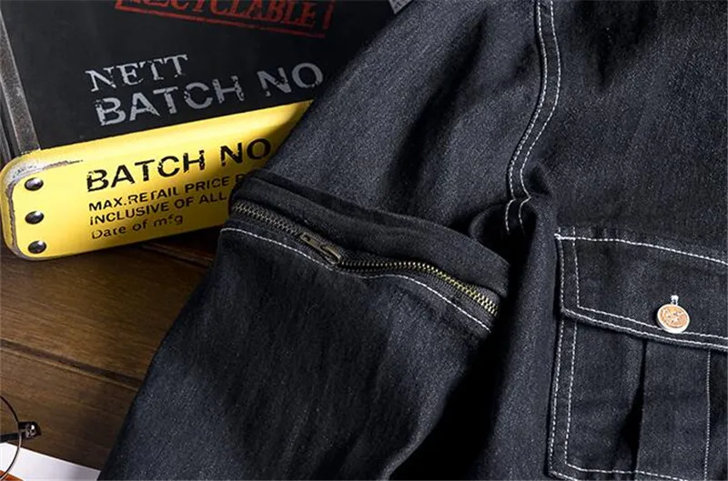 MORUANCLE мужские модные вышитые джинсы нагрудник комбинезоны мужские джинсовые комбинезоны с несколькими карманами брюки на подтяжках рукав съемный