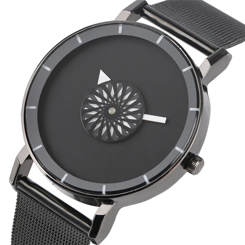 

Creative Watches Men Women None Number Design Arrow Analog Casual Watch Ladies Mesh Stainless Steel Fashion Quartz-watch Clock