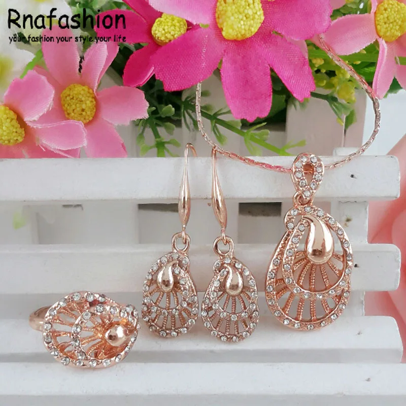 

African Bridal Wedding Jewelry Sets For Women 2017 Austrian Crystal Jewellery Sets Charm Silver And Jewerly Sets