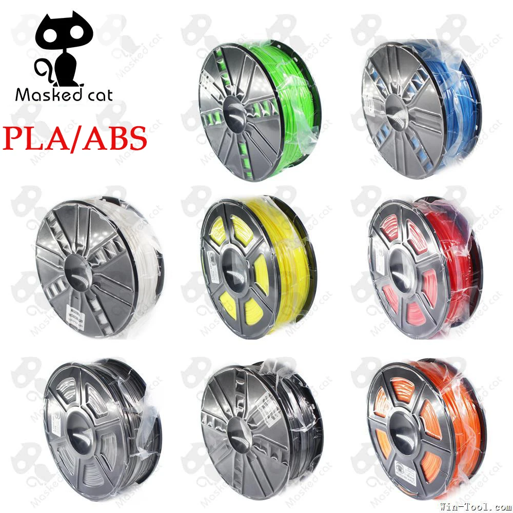 

3D Filament Optional PLA/ABS 1.75mm 1KG plastic Rubber Consumables Material a variety of colours filament 3d printer