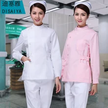 Зимний раздельный комплект с длинными рукавами, рабочая одежда для женщин, ICU beauty, Услуги медсестры, дышащая медицинская Униформа медицинский лабораторный халат, доктор