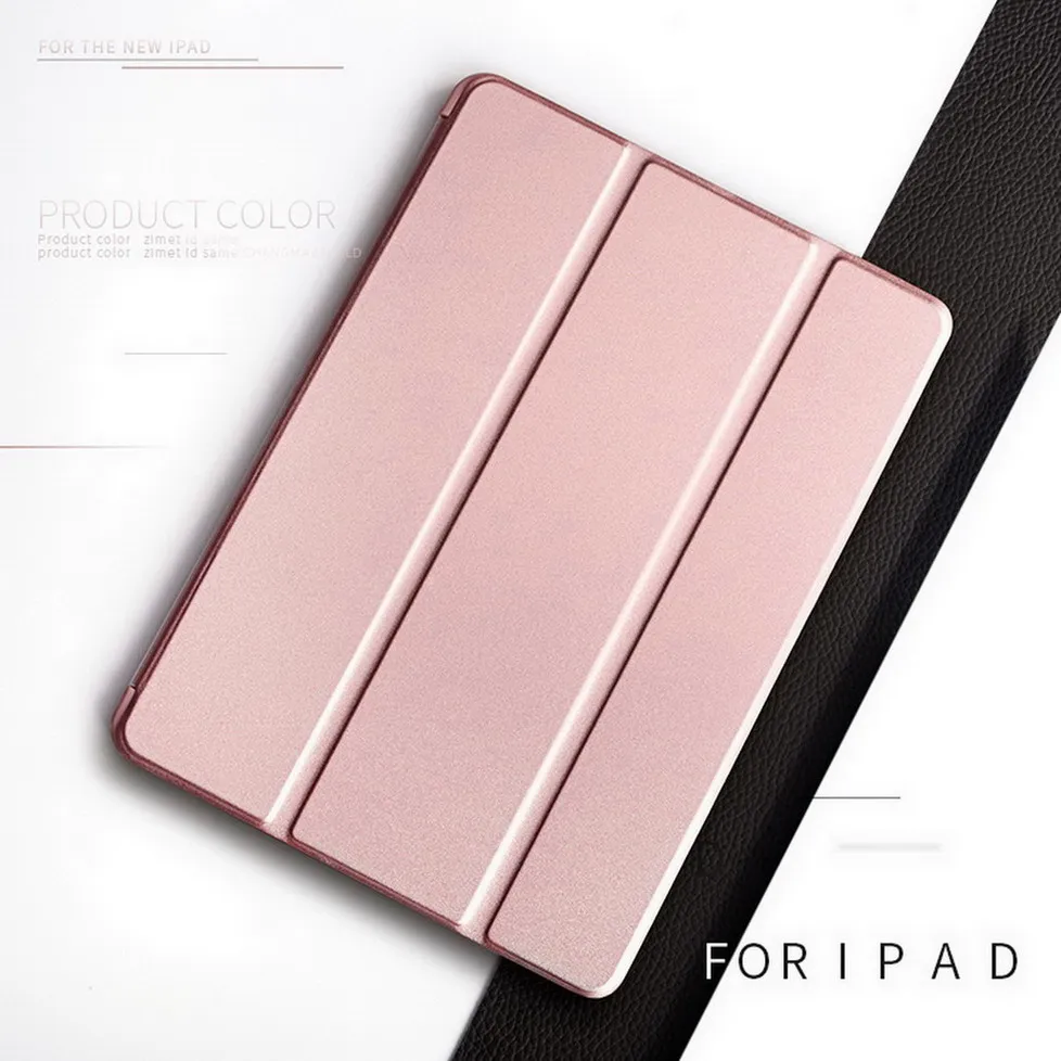 Официальный чехол-крышка для iPad Pro 9,7- из списка: A1673'1674'A1675, Ультратонкий чехол из EQHTX-PU кожи Smart Auto Sleep - Цвет: Rose Gold-Y S-Pro9.7