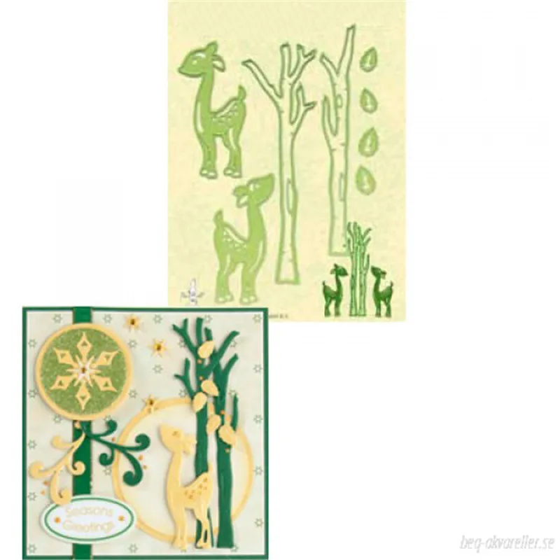 

DiyArts Animal Dies Scrapbooking Tree Deer Metal Cutting New for 2019 Craft Dies Embossing Dies Cuts for Card Making