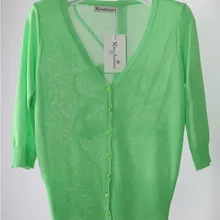 Летние женские вязаные повседневные тонкие свитера с v-образным вырезом, кардиганы, женская трикотажная одежда, кардиган, Топ для женщин