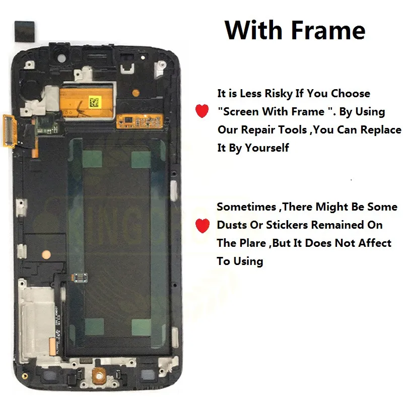 Сменный сенсорный ЖК экран для Samsung Galaxy S6 Edge LCD G925 G925F SM G925F/SAMSUNG Edge|Экраны мобильных