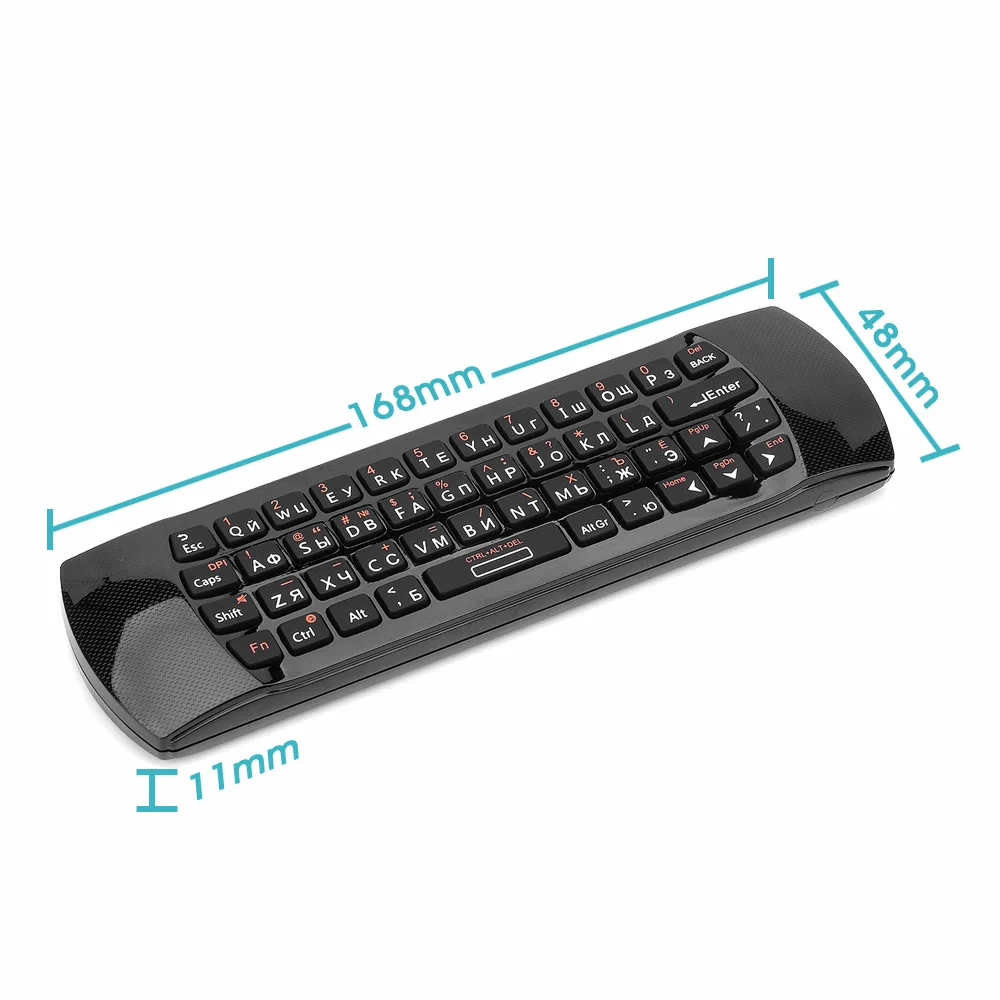 Goedkoop Hot selling Originele rii i25 2.4Ghz Lucht Muis Afstandsbediening met Russische Toetsenbord voor PC Samsung Smart TV android TV BOX