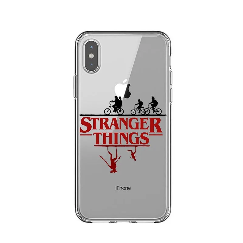 Stranger things Сезон 3 чехол для телефона для iPhone X XR XS MAX 6 7 8 plus 5 5S 6s SE 11 Pro Max прозрачный мягкий силиконовый черный чехол