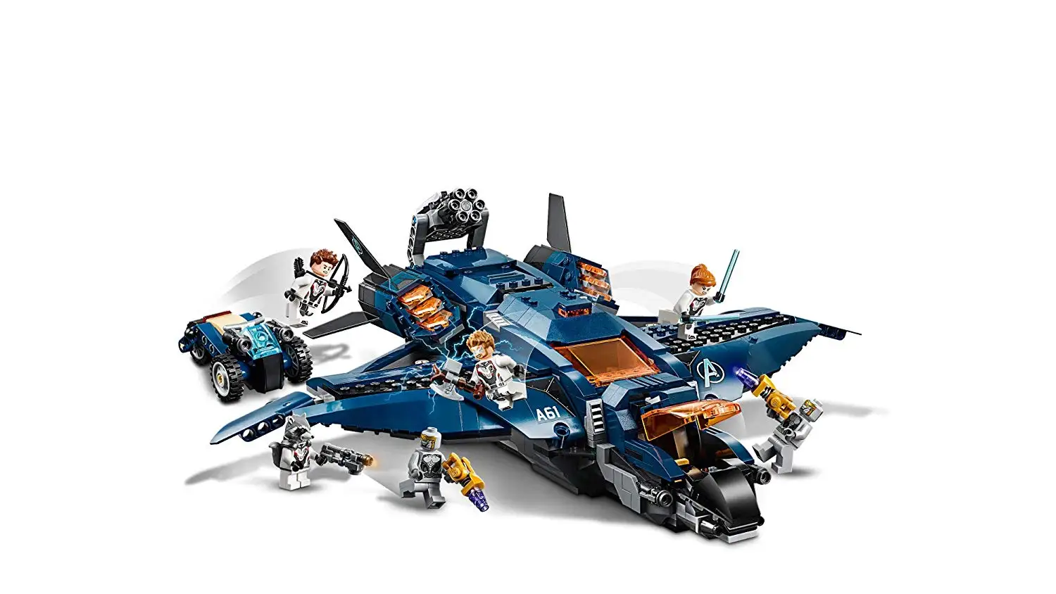 Marvel Avengers Endgame Avengers Ultimate Quinjet Building Kit Block Toys compatible with Legoings 76126