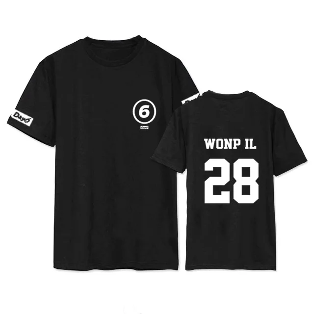 Kpop Day6 T-shirt 1st Album SUNRISE Young K Tshirt Dowoon Cotton Jae Short Tee
