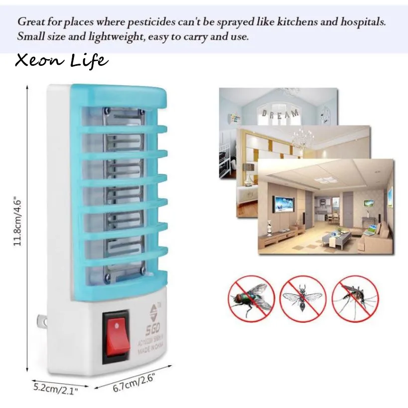 

LED Socket Electric Mosquito Fly Bug Insect Trap Killer Zapper Night Lamp Lights Electric Mosquito Fly Bug Insect Trap Night
