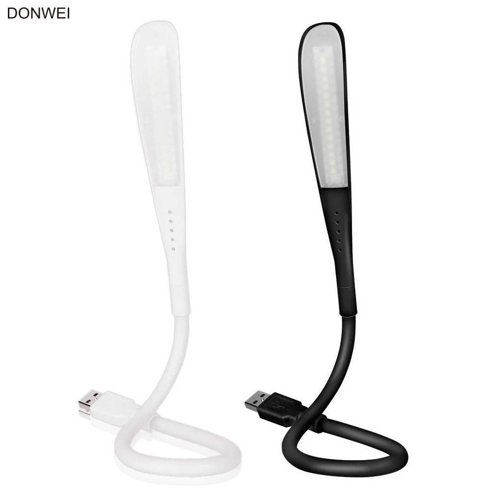 Портативный Яркий Светильник DONWEI с питанием от USB 14 светодиодов гибкий ночник