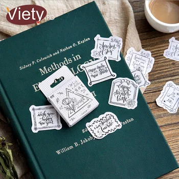 

45 Pcs/Box Vintage Letterhead decoration paper sticker decoration DIY album diary scrapbooking label sticker kawaii