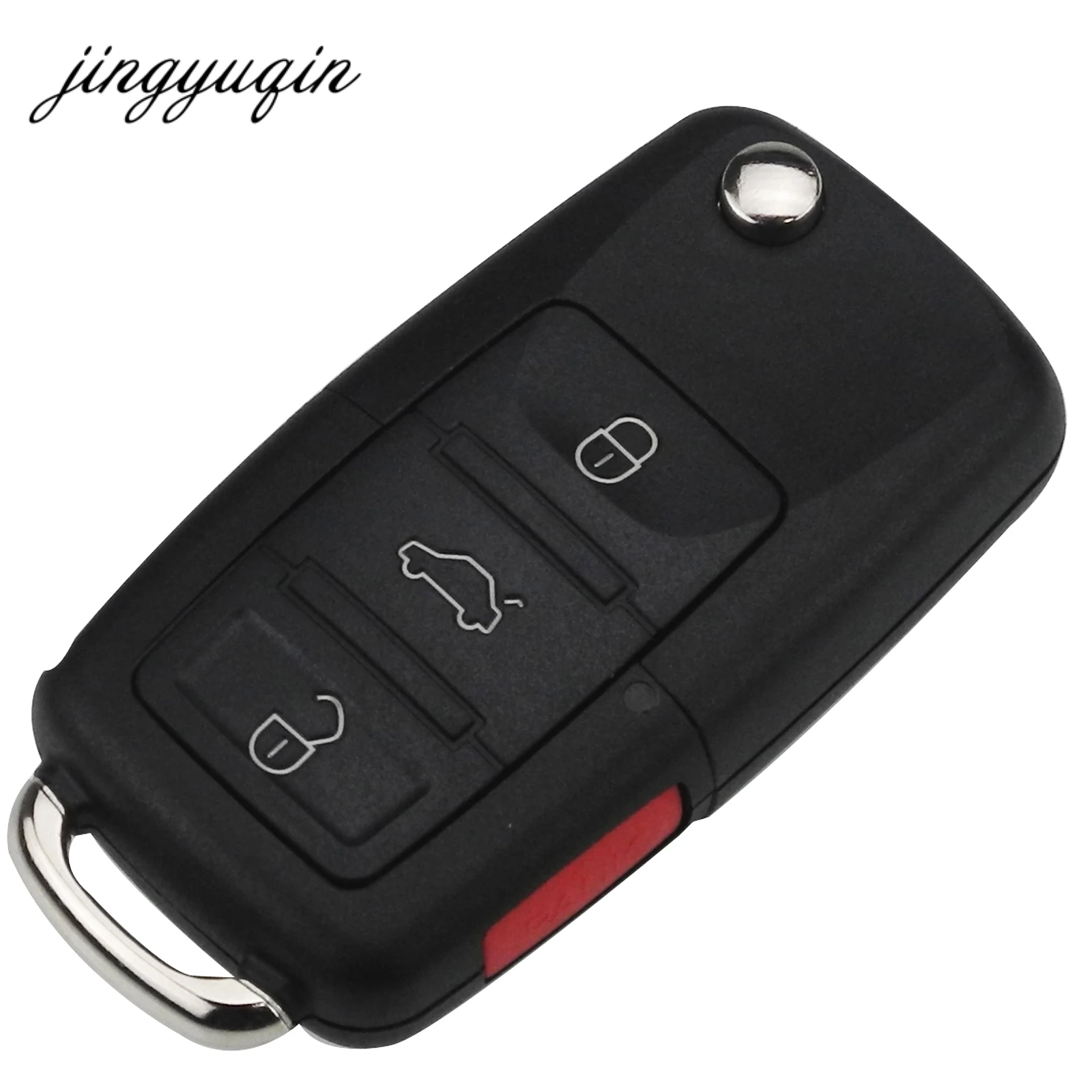 Jingyuqin 30 шт. 2 кнопки дистанционного флип ключи оболочки для VW Volkswagen MK4 Bora Golf 4 5 6 Passat Polo камера Bora Touran Touareg