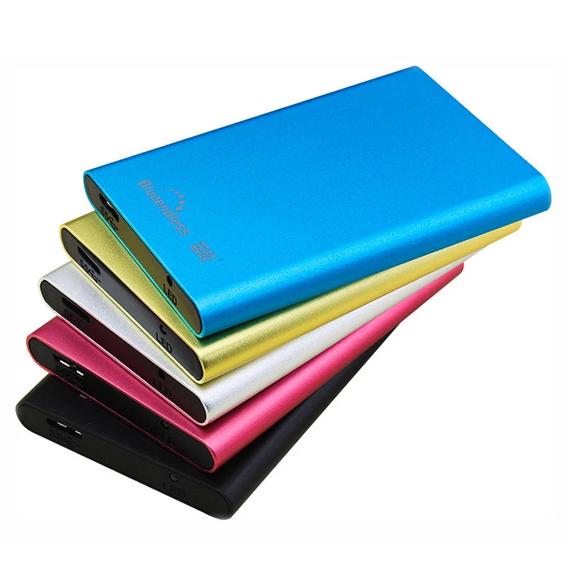  Carcasa de aluminio disco duro portátil Puerto micro-b USB3.1 velocidad 250G/320G/500G/750G/1 TB/2 