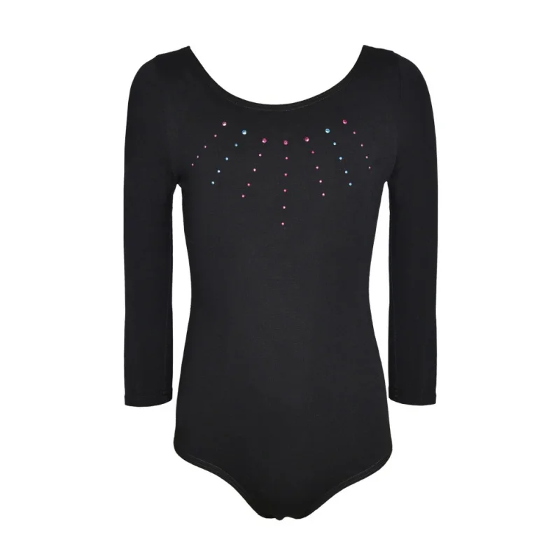 Girls Long Sleeve Ballet Leotards Gymnastics Dress Athletic Dancer