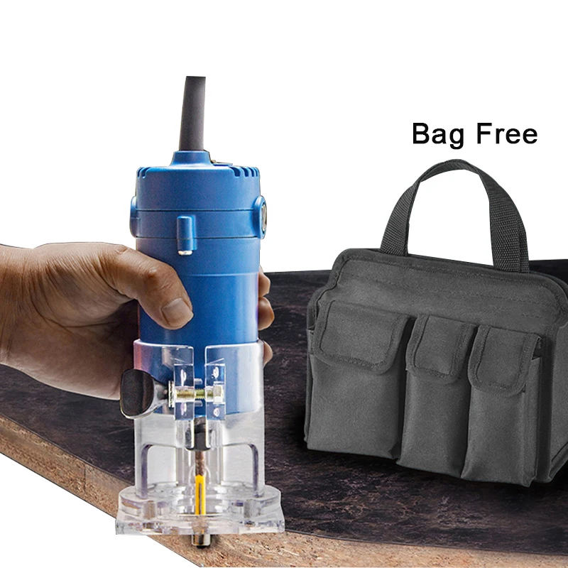 

220V 500W Durable Small Copper Motor Carving Machine Woodworking Electric Tools Handle DIY Edge Trimming Machines