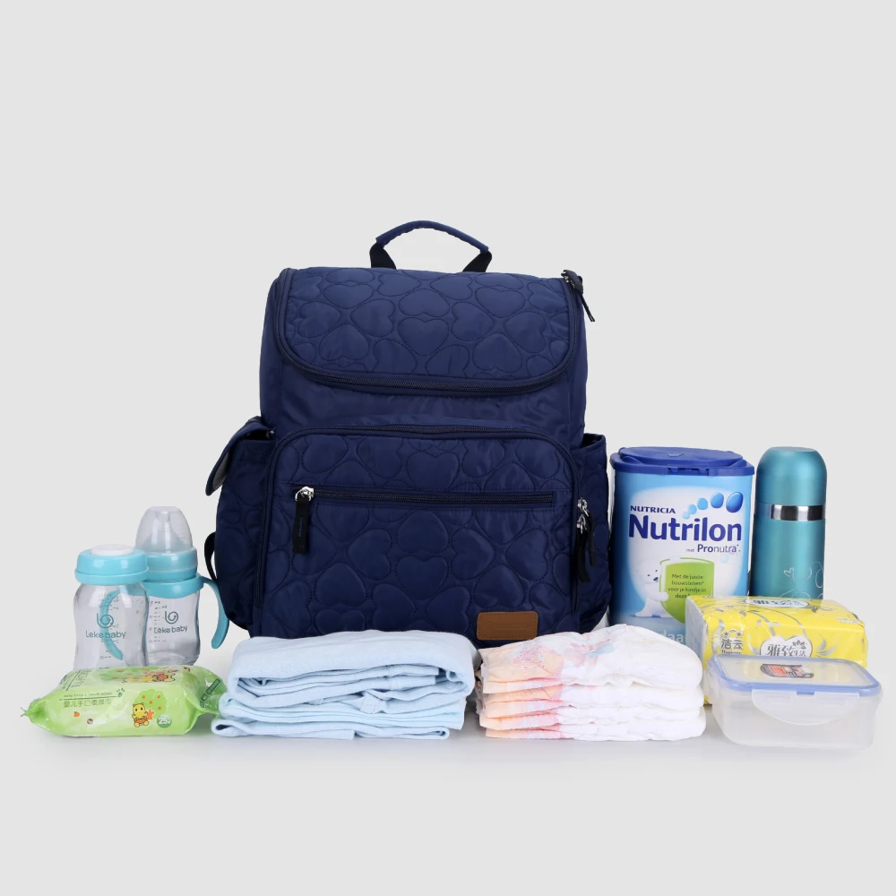 Lekebaby многофункциональная, для детских подгузников рюкзак сумка Материнство мамы объемная сумка ребенок при смене подгузников сумка девочка
