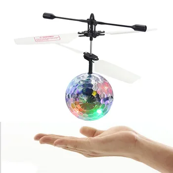 

RC Flying Luminous Ball Mini Infrared Induction Flying Ball Aircraft Helicopter Toys with Music Colorful Light for Kids Teenager