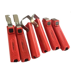 Электрический Нож для зачистки проводов, резиновая ручка, ручной инструмент для зачистки проводов 4-50 мм, ПВХ, силиконовая резина