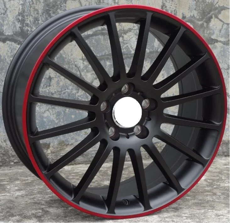 New Red Lip Nice 18 Inch 18x8.0 5x112 Et45 Car Alloy Wheel Rims Fit For ...
