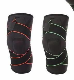 

1 PAIR 3d Pressurized Fitness Running Cycling Knee Support Braces Elastic Nylon Sport Compression Pads droppship