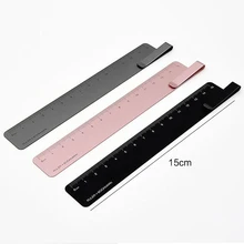 Kaco Rama Линейка+ закладка для школы/офиса, студента/работника, черный/серый/розово-красный