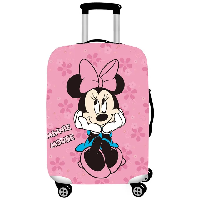 HMUNII Многофункциональный багажный чехол из спандекса эластичный водонепроницаемый дорожный защитный чехол для чемоданов модные аксессуары для путешествий - Цвет: Cute Minnie