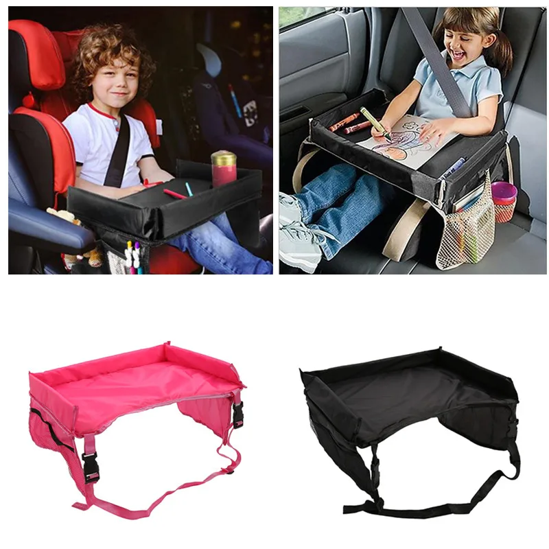 Waterproof Car Seat Tray Storage Kids Portable Table For Car Baby