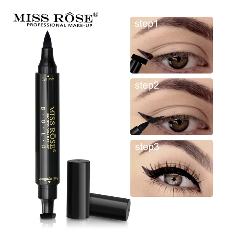 Miss Rose Brand Eyes Liner Liquid Make Up Pencil Waterproof Black