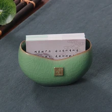 Премиум фарфор бизнес имя визитница Классический китайский стиль креативное имя визитница отличный подарок и украшение