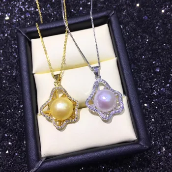 

Beautiful Lady Fashion Charm Pearl Pendant Mounts, Pendant Findings, Pendant Settings Jewelry Parts Fittings Wedding Accessories