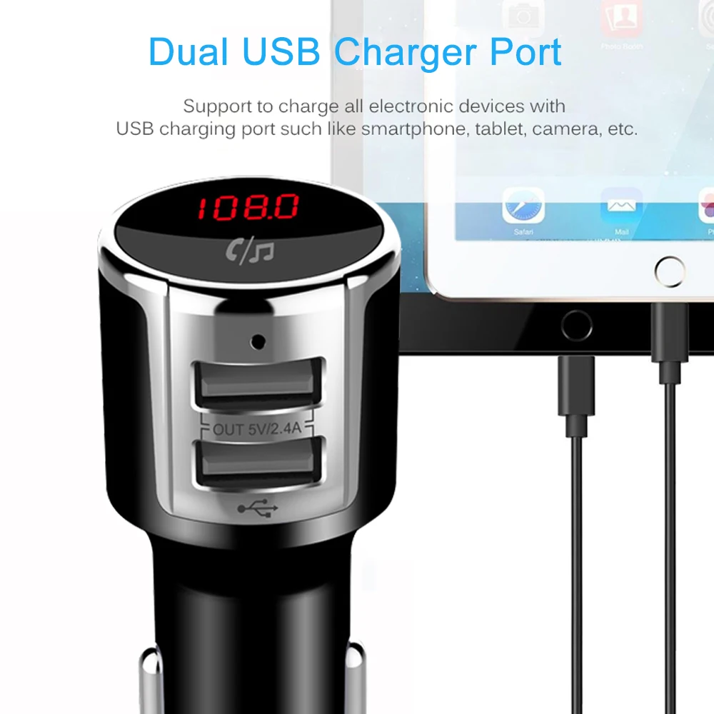 E2527 Bluetooth FM Transmitter Car Kit MP3 Player (9)