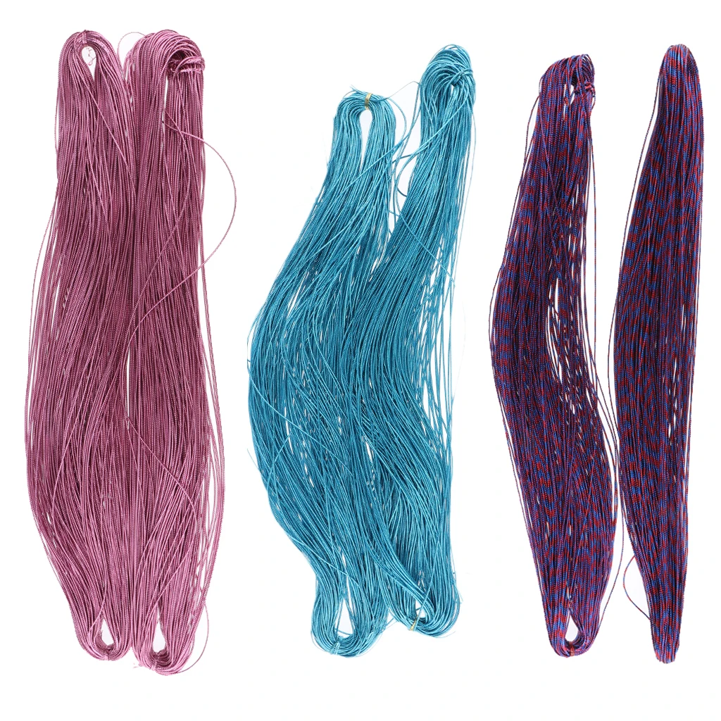 2 Rolls Braiding Hair String Braider Cord Non-Elastic Hair Rope Band Hair Braiding Yarn Fashionable Colorful Hiphop Hair Tie