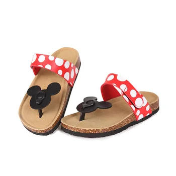 

Mickey soft Women's Cotton slippers Cartoon Lovely cute Woman Sandals Beach Shoes Plus Size 43