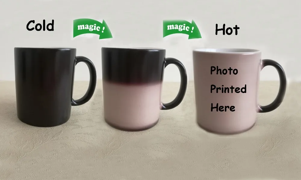 personalized photos magic mugs Tea Cup cold hot heat sensitive mug heat