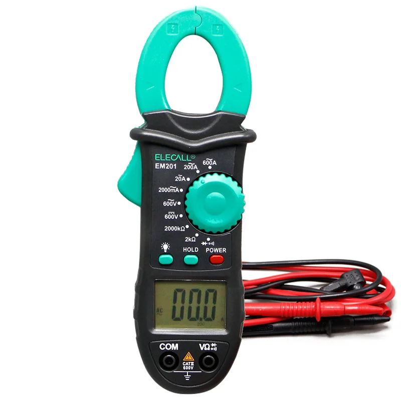 LCD Digital Diode Test Clip on Multimeter ac/dc Ammeter Voltmeter M201