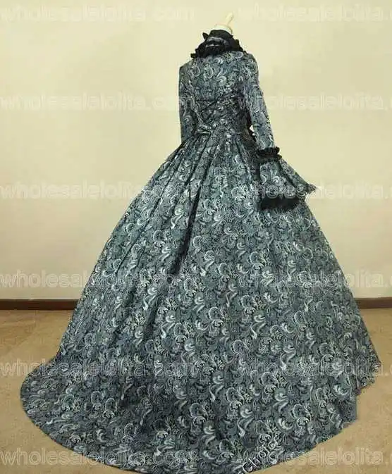 Victorian-Renaissance-Fair-Dress-Ball-Gown-Queen-Theatrical-Costume-119G_D119BlackGreyFloral-4(1)