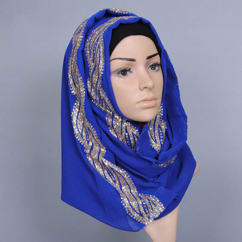 

Long Chiffon Hijab For Women Plain Color Head Shawl For Islamic Women Muslim Headscarf Wrap phasmina elegant scarves turbantes