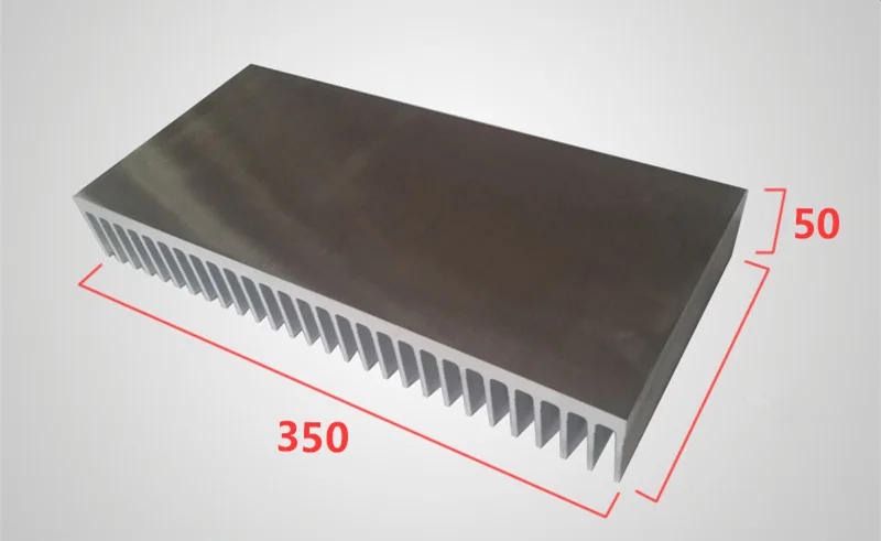 Best Price Heat sink aluminum profile high power aluminum radiator width 350mm,high 50mm,length 100/200/300mm Electricity generation cooler