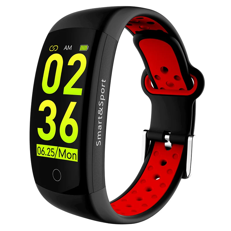 Q6S Smartband Colors 3D dynamic Blood Pressure Heart Rate Monitor Smart Bracelet Wristband Waterproof Sports Fitness Watch Band (2)