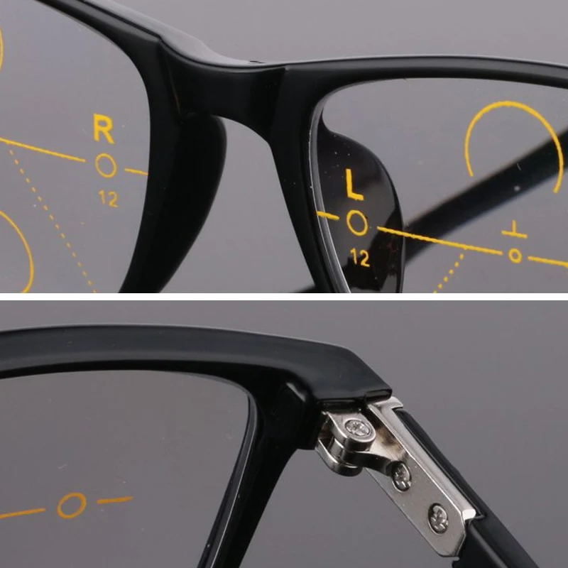Прогрессивные очки для чтения с мультифокусом Ulrtalight TR90, удобные оправы для мужчин и женщин, асферические линзы для дальнозоркости, унисекс, R202