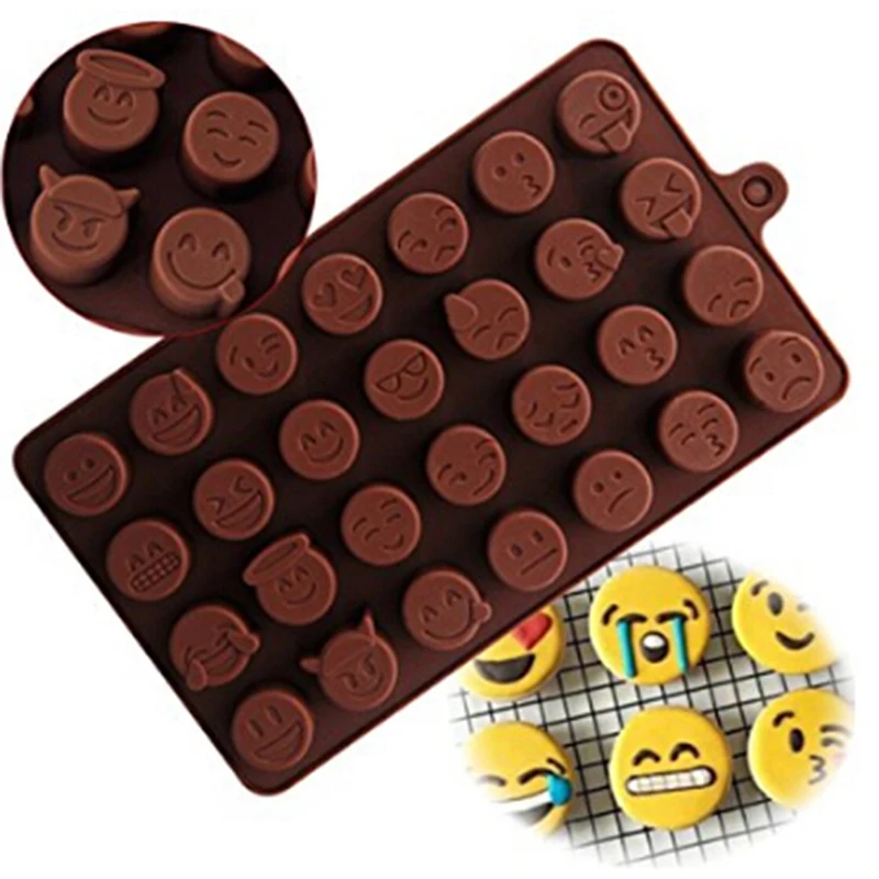 

3D Emoji Expression Form Funny Christmas Cake Silicone Molds Chocolate Moulds Kitchen Baking Moulds Cake Decorating Tools