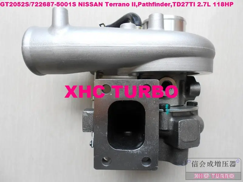 gt2052s 722687-5001 S 14411-7f411 Turbo Турбокомпрессоры для nissan terrano ii, Pathfinder, td27ti 2.7l 118hp 01-05